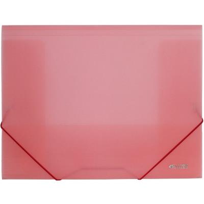 папка на гум., проз., А4, 500мкн, PP, рожев., 4-259-01, 4OFFICE