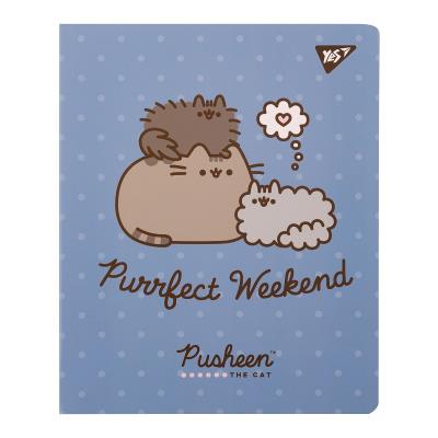 Блокнот YES А5/50 спіраль "Pusheen", клітинка