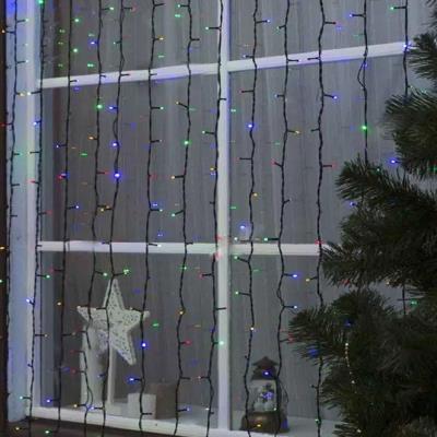 Штора 400 LED 6м*1,5м мульті