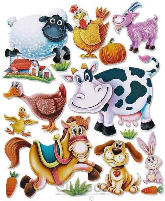 Декорації для дитячої кімнати Домашні тварини (1/) Декорації для дитячої кімнати Домашні тварини (1/)