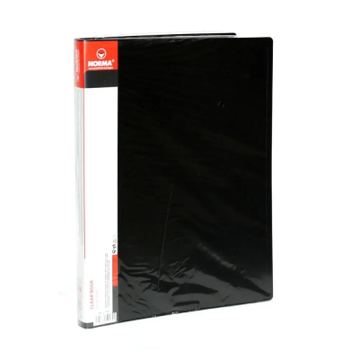 Папка з файлами, А4, 40ф, 650/25мкн PР, чорн., 5028-09N, NORMA