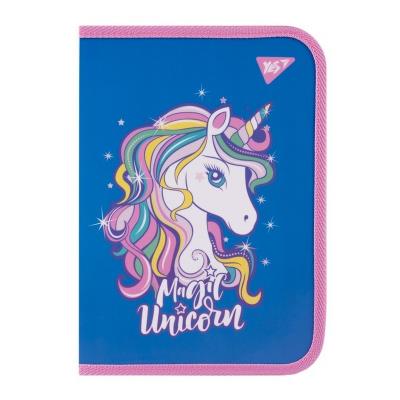 Папка для зошитів Yes пласт. на блискавці В5 "Glamour" синя