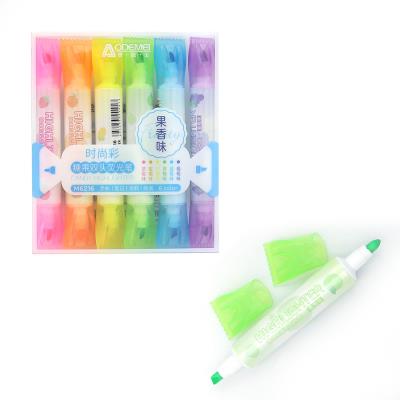 M6216 Набір двустор. текстовиділячів Aodemei "Candy", 6шт., 6шт./етик.