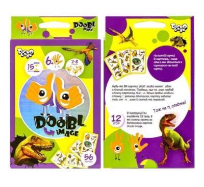 Настільна розважальна гра "Doobl Image" Dino "80" укр 