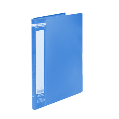 Папка з 20 файлами А4, щільність 450/20 мкм, JOBMAX, синій (1/24/96)