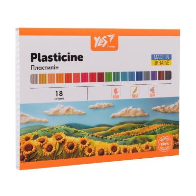 Пластилін Yes, 18 кол., 360г "Orange Line"