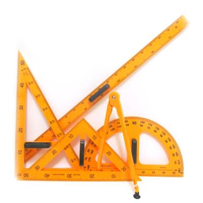 Набір креслярський для дошки 5 предметів: лінійка 1 м+транспортир 50 см+2 трикутника+циркуль на присосці, 0358 Набір креслярський для дошки 5 предметів: лінійка 1 м+транспортир 50 см+2 трикутника+циркуль на присосці, 0358
