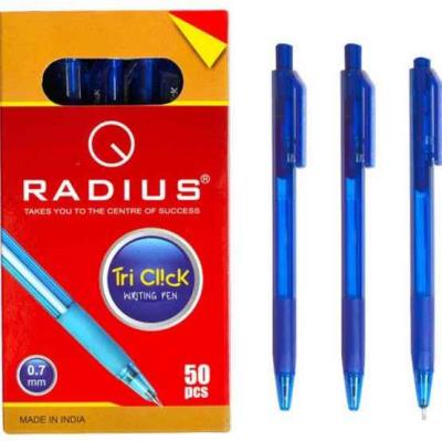 Ручка кулькова Radius, Tri Click, синя, 0,7 мм (1/50/500/2000)