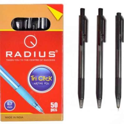 Ручка шариковая Radius, Tri Click, черная, 0,7 мм