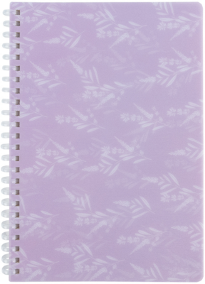 Блокнот на спіралі пласт. обкл., А5, 80 арк.,кл., Lavender 1