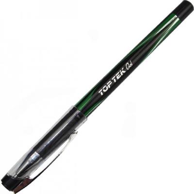 Ручка гелева Top Tek Gel, зелена, UX-133-04 (1/12/120)