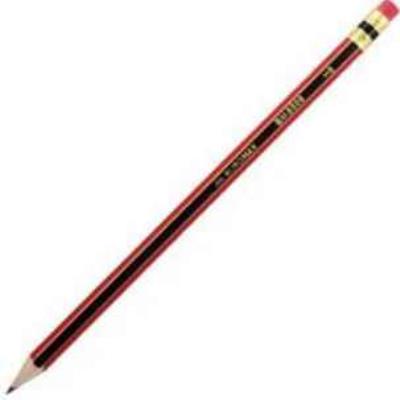 Олівець графітовий Buromax, НВ, чорно-неоновий, з гумкою, картонна коробка (100/600/1800)