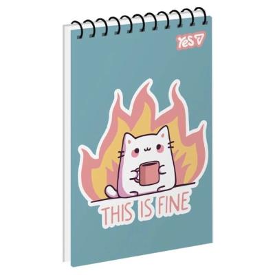 Зошит для записів Yes А7/80 од.спіраль "Chill Vibes" ВДЛ Зошит для записів Yes А7/80 од.спіраль "Chill Vibes" ВДЛ