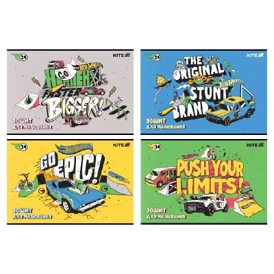 Зошит для малювання, 24 арк., скоба, гібр. лак + УФ лак, HW (1/12/96)