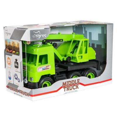 Авто "Middle truck" кран (св. зелений) в коробці Авто "Middle truck" кран (св. зелений) в коробці