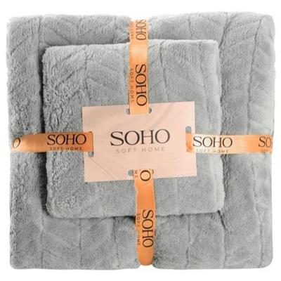 Текстиль банний SOHO Наб. руш. 35*75+70*140см, мікроф. Gray (35*75+70*140см, мікроф. Gray)
