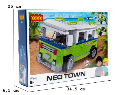 Конструктор "Креативність" (302 елм.) Мандрівник / COGO