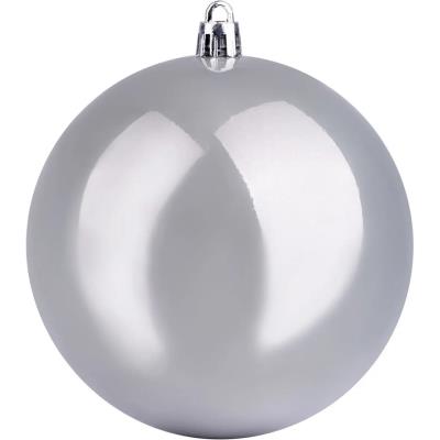 Куля Yes! Fun d - 10 см, срібна, перламутрова