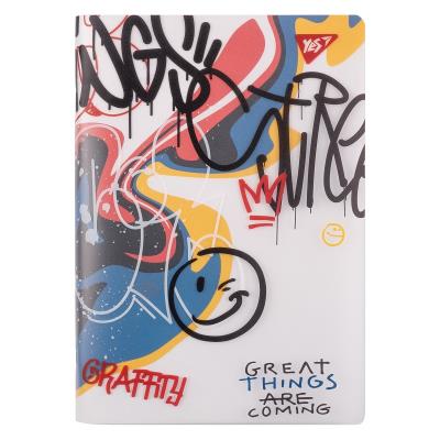 Зошит для записів YES А5/70 пласт. обкл. "Melt Smile", клітинка