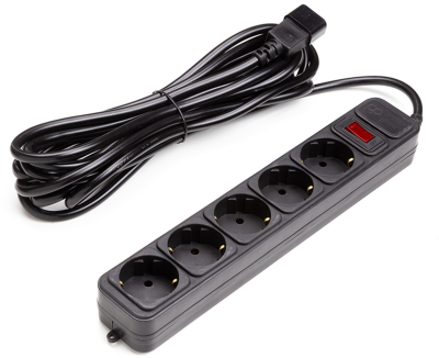 PPUA10M50S5 мережевий фільтр PowerPlant з кабелем для ДБЖ 5.0 м, 3х1.5мм2, 10А, 5 розеток, євростандарт PPUA10M50S5 мережевий фільтр PowerPlant з кабелем для ДБЖ 5.0 м, 3х1.5мм2, 10А, 5 розеток, євростандарт