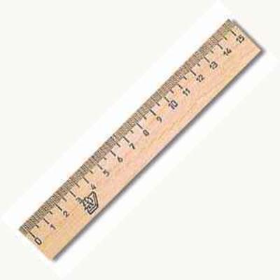 Лінійка дерев’яна, шовкографія 15 см (100) Лінійка дерев’яна, шовкографія 15 см (100)