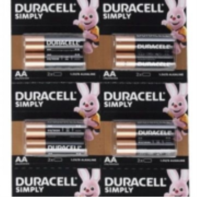 Батарейка DURACELL (АА), LR06 MN1500, відривна (плакат 2х10), уп.1х2
