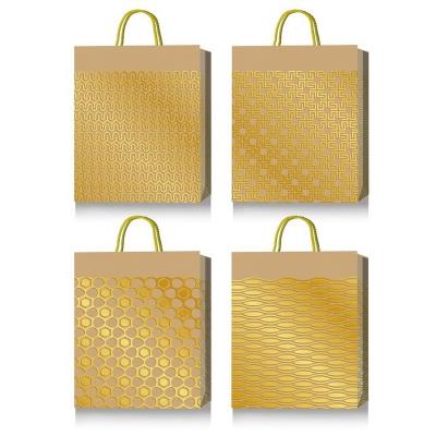 Пакет паперовий подарунковий, L:31х42х12см, тиснення фольгою BM.200048