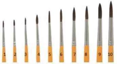 Пензлик Барвінок, поні №10, арт. 6-410 (1/20) Пензлик Барвінок, поні №10, арт. 6-410 (1/20)