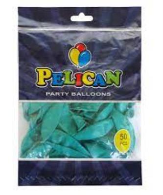Кульки Pelican 12' (30 см), пастель бірюзовий 1250-848, 50шт/уп