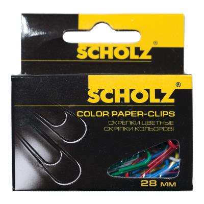 Скріпки Scholz, 4755, 28 см, 100 шт, РР, Кольори в асортименті (10/250)