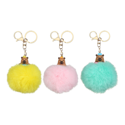 Брелок PomPom Capybara, хутро