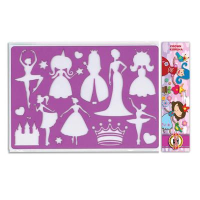 Трафарет пластиковий, 31х20, "Принцеси" (1) Трафарет пластиковий, 31х20, "Принцеси" (1)