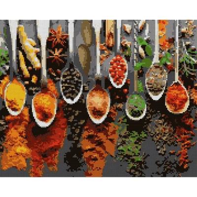 Алмазна мозаїка SANTI "Світ спецій", 40*50см на підрамнику