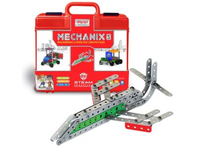Металевий конструктор, розвиваючий у пластиковому кейсі "MECHANIX" №5 (300 елм./25 моделей) Металевий конструктор, розвиваючий у пластиковому кейсі "MECHANIX" №5 (300 елм./25 моделей)