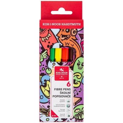 Фломастери Teenage, набір 06 кол, картон Фломастери Teenage, набір 06 кол, картон