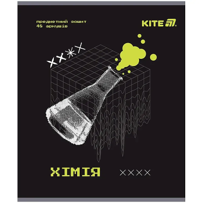 Зошит предметн. 48 арк., кл., гібр лак+УФ, Techno, хімія