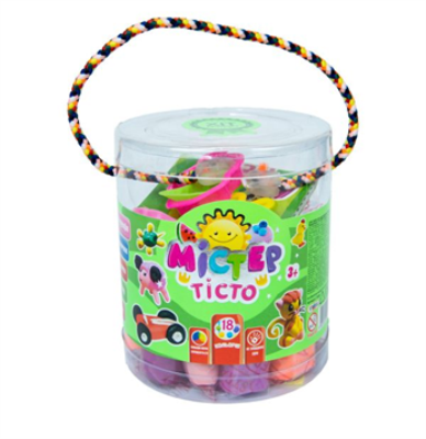 Набір тіста для ліпки 71803 (укр) Містер тісто 18 кольорів, у блістері 10*11см Набір тіста для ліпки 71803 (укр) Містер тісто 18 кольорів, у блістері 10*11см