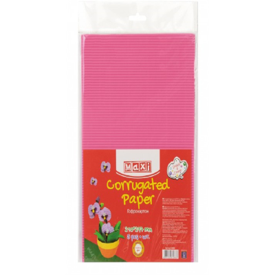 Гофрокартон А4, рожевий 5аркушів 160+-10г/м2 МХ61889 Гофрокартон А4, рожевий 5аркушів 160+-10г/м2 МХ61889