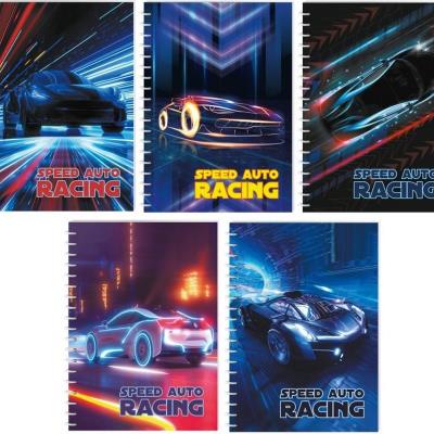 Блокнот "Автомобілі" А6 100х143мм, пластикова обкладинка з друком, металева спіраль, 48 арк., папір 70г/м2, асорті Блокнот "Автомобілі" А6 100х143мм, пластикова обкладинка з друком, металева спіраль, 48 арк., папір 70г/м2, асорті