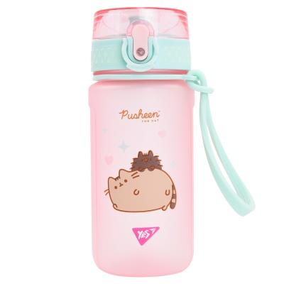 Пляшка для води Yes "Pusheen" 500 мл, рожева, софт тач