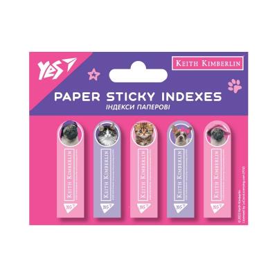 Індекси паперові YES "Keith Kimberlin" 50x15мм, 100шт (5x20) Індекси паперові YES "Keith Kimberlin" 50x15мм, 100шт (5x20)