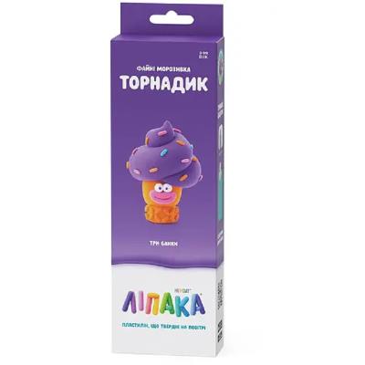 Набір пластиліну, що самостійно твердіє, ЛІПАКА – ФАЙНІ МОРОЗИВКА: ТОРНАДИК