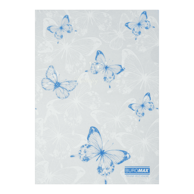 Папка-кутик, ARABESKI, А4, матовий напівпрозорий пластик, білий перламутр