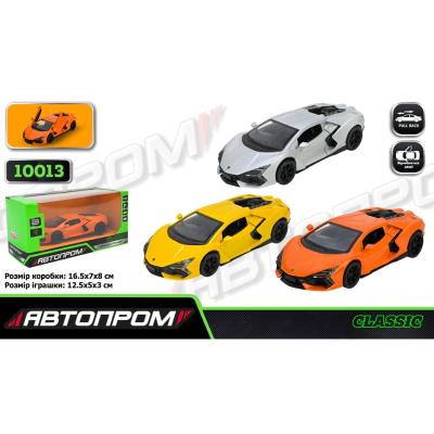 Іграшка машина мет. АВТОПРОМ арт. 10013 (48шт/2) 5 inch,3 кольори Lamborghini Revuelto, відкр.двері