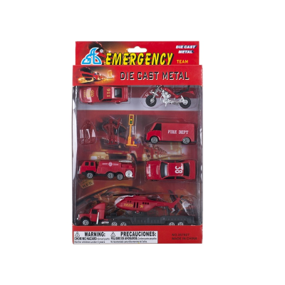 Іграшковий набір GW міні транспорт ПОЖЕЖНИЙ, 10 елементів в асортименті (1) Іграшковий набір GW міні транспорт ПОЖЕЖНИЙ, 10 елементів в асортименті (1)