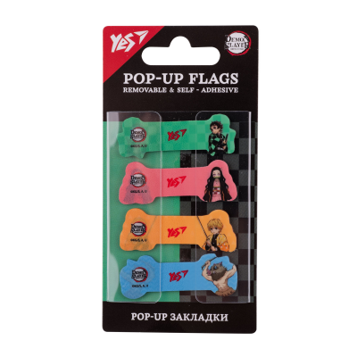 Закладки Pop-up Yes "Demon Slayer", пластик, 80 шт Закладки Pop-up Yes "Demon Slayer", пластик, 80 шт