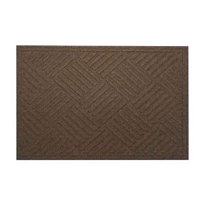 Коврик бытовой текстильный К-501-1 (коричневый) 40х60 см