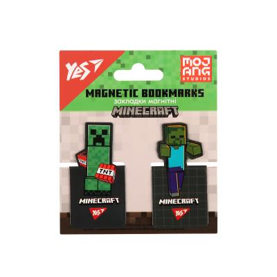 Закладки магнітні YES "Minecraft", висікання, 2 шт
