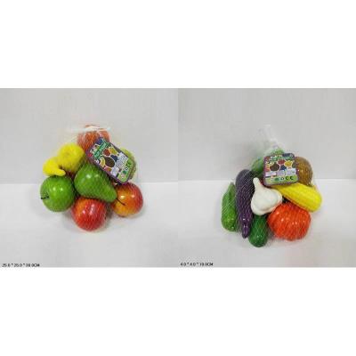 Продукти арт. 58911/13 (72шт/2) мікс 2 види, фрукти та овочі, пенопласт у сітці 4*4*19см Продукти арт. 58911/13 (72шт/2) мікс 2 види, фрукти та овочі, пенопласт у сітці 4*4*19см
