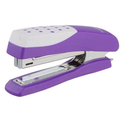 Степлер пластиковий "Шахматка"12арк., (скоби №10), фіолетовий BM.4131-07